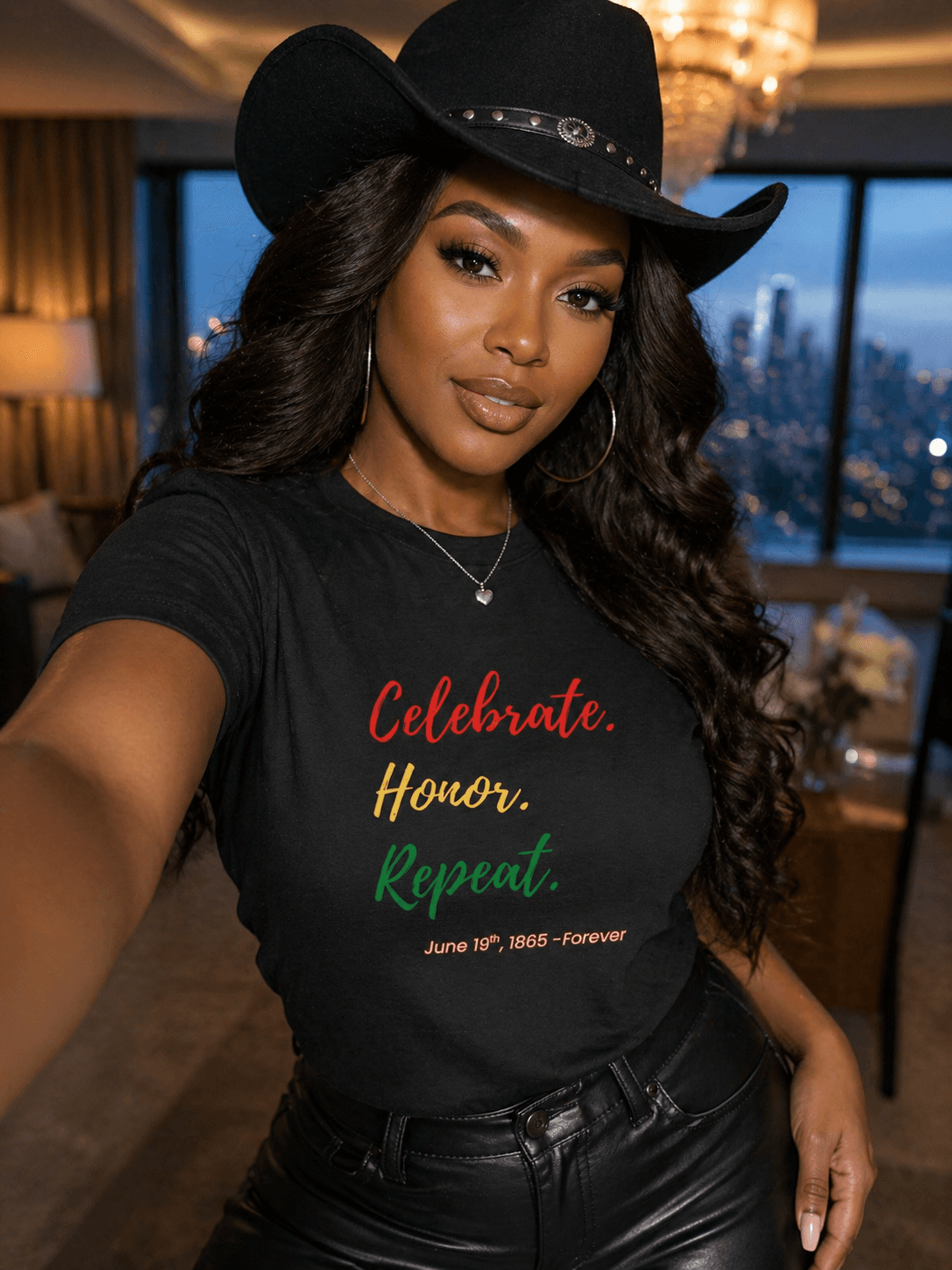 Celebrate Honor Repeat Juneteenth T-Shirt