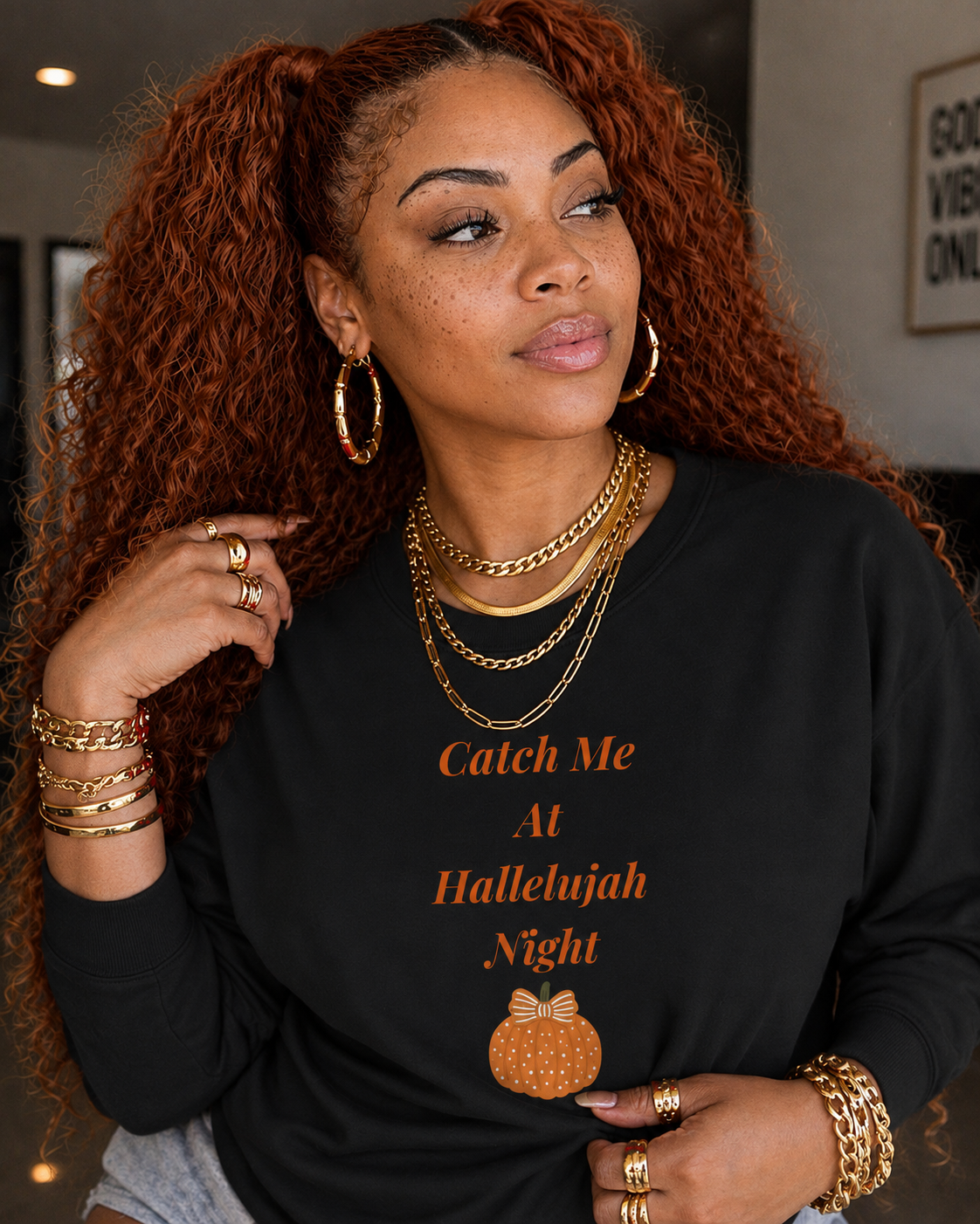 Catch Me At Hallelujah Night Sweatshirt | Christian Halloween Sweatshirt
