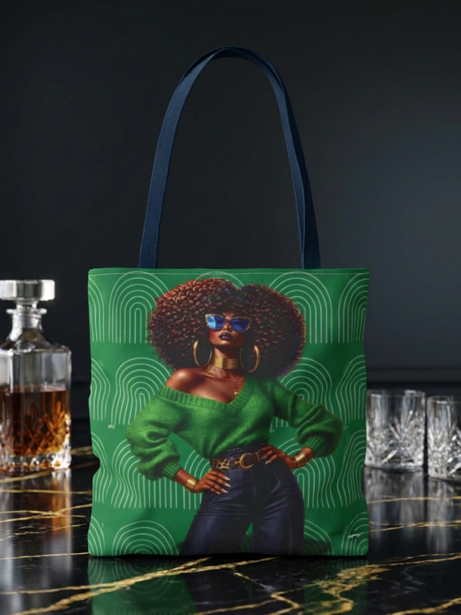 Afro Chic Woman African Patterns Tote Bag