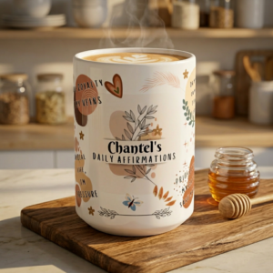 Daily Affirmations Mug | Personalized Name|Personalized Black Women Affirmation Mug 15oz