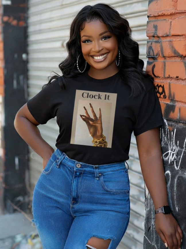 Clock It Luxury Graphic T-Shirt