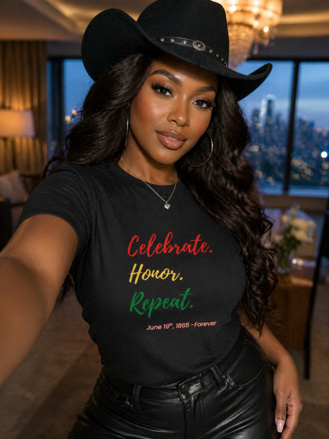 Celebrate Honor Repeat Juneteenth T-Shirt