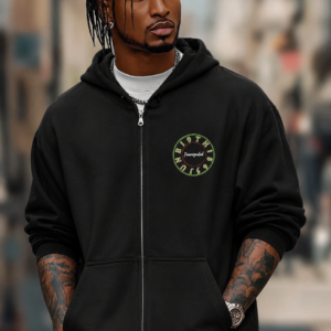 Emancipated Embroidered Zip-Up Hoodie -Juneteenth Collection