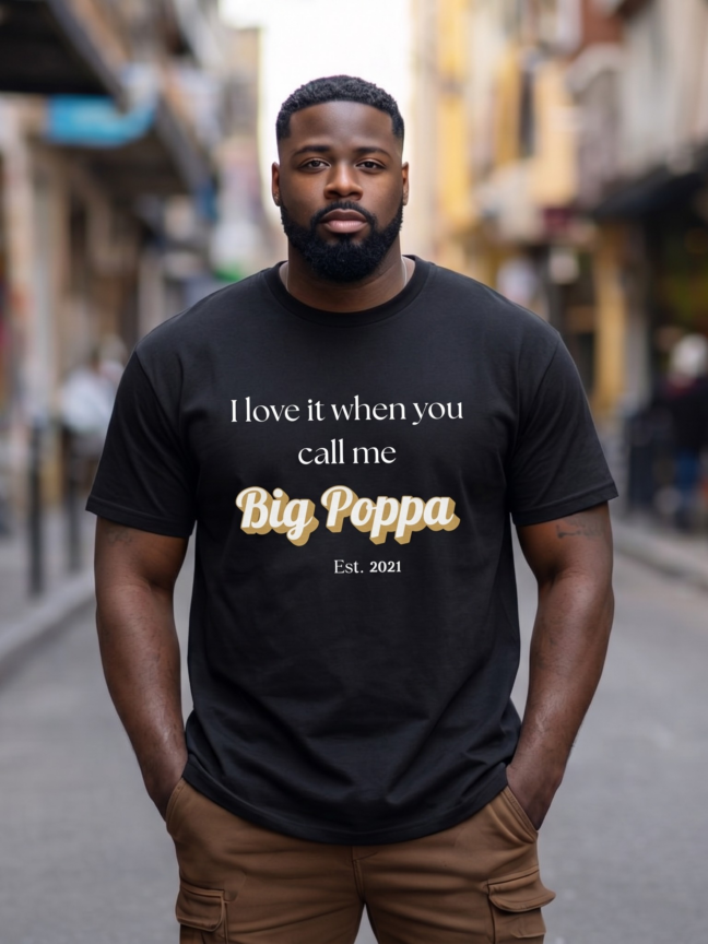 Personalized Big Poppa Tshirt