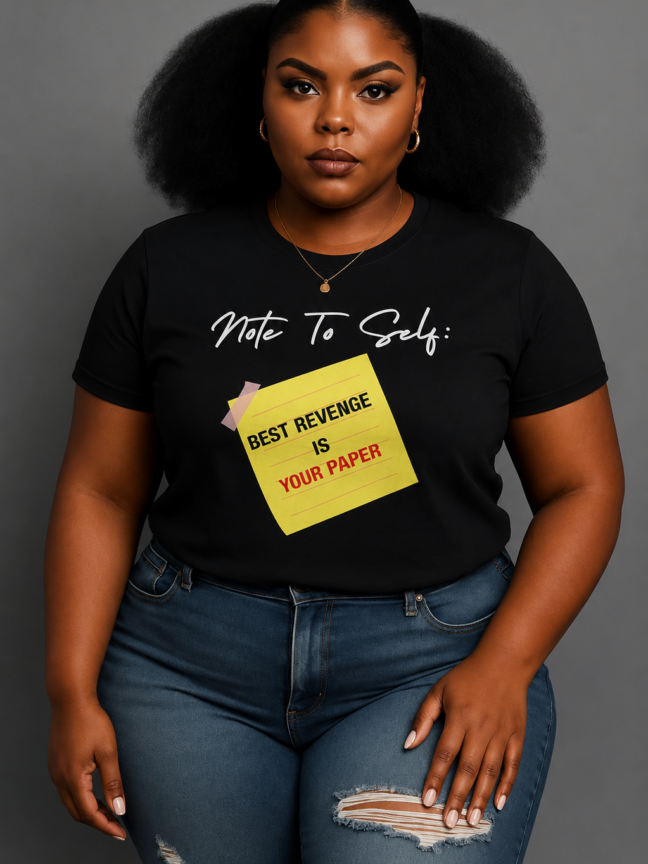 Note To Self: Best Revenge Is Your Paper T-Shirt