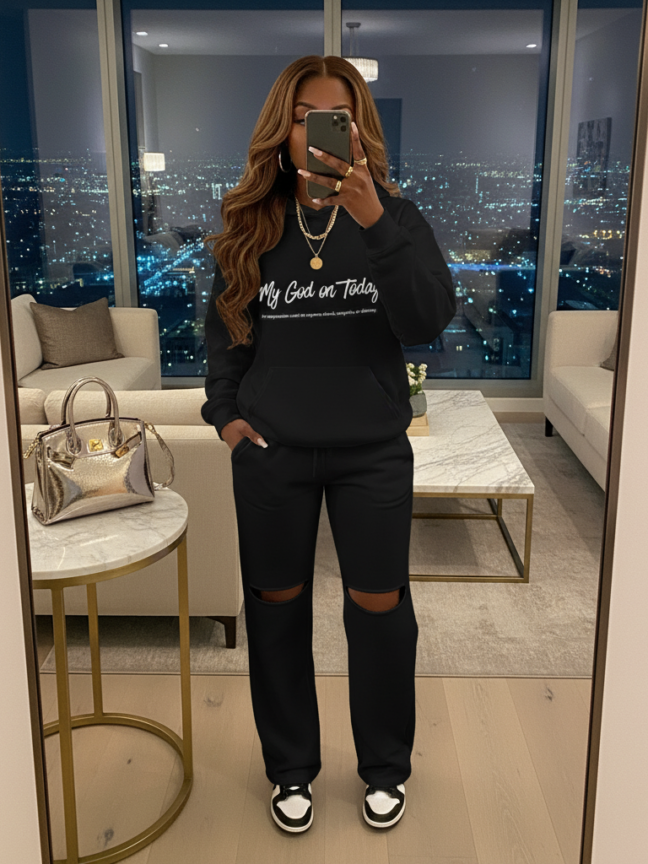 My God On Today Hoodie Unisex Faith Based Hoodie